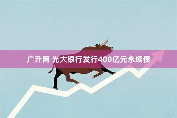 广升网 光大银行发行400亿元永续债