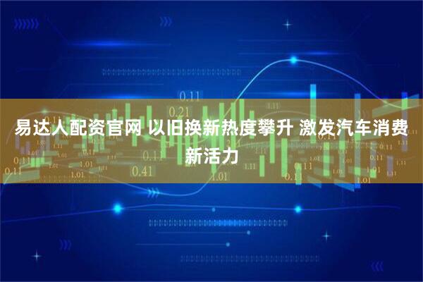易达人配资官网 以旧换新热度攀升 激发汽车消费新活力
